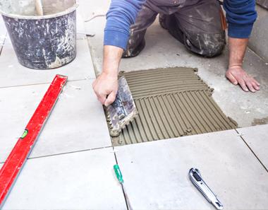 Pose de carrelage à Gesves